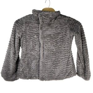 Patagonia Women’s Gray‎ High Pile Fleece Jacket M Cozy Plush Full Zip